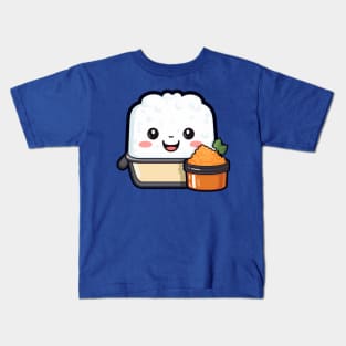 kawaii bento sushi T-Shirt cute  funny Kids T-Shirt